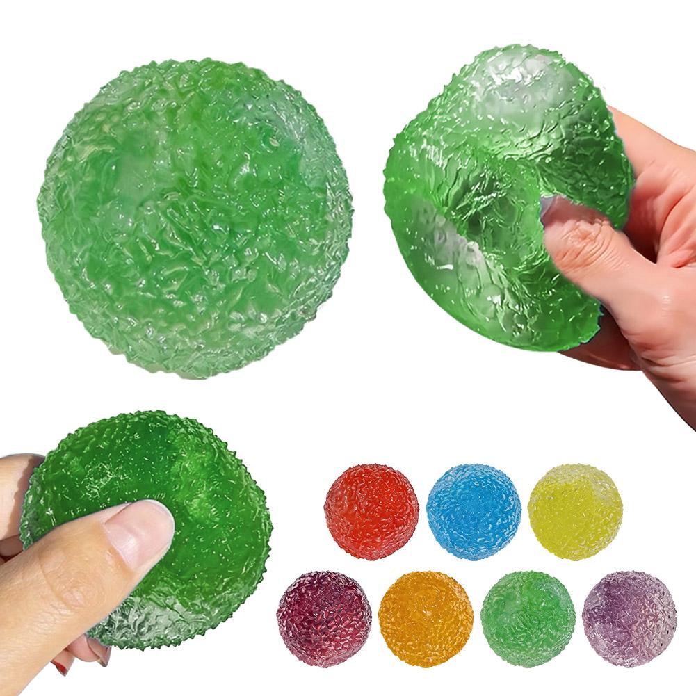 

Simulated Transparent Ice Ball Maltose Squishy Fidget Toy Slow Rebound Blue Mochi Anti-Stress Anxiety Relief Sensory Toy