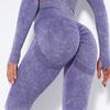 Women's Seamless Knitting High Waist Tight Fitting Hip Lift Motion Yoga Pants