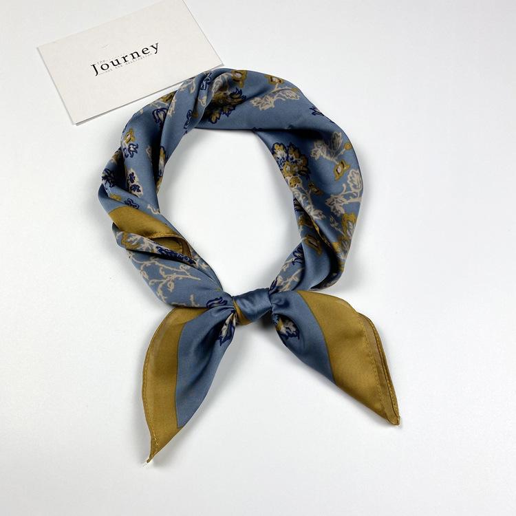 Small Silk Scarf Women'S Season Small Square Scarf Summer Scarf Versatile Fashion Decoration Professional Small Scarf Tide