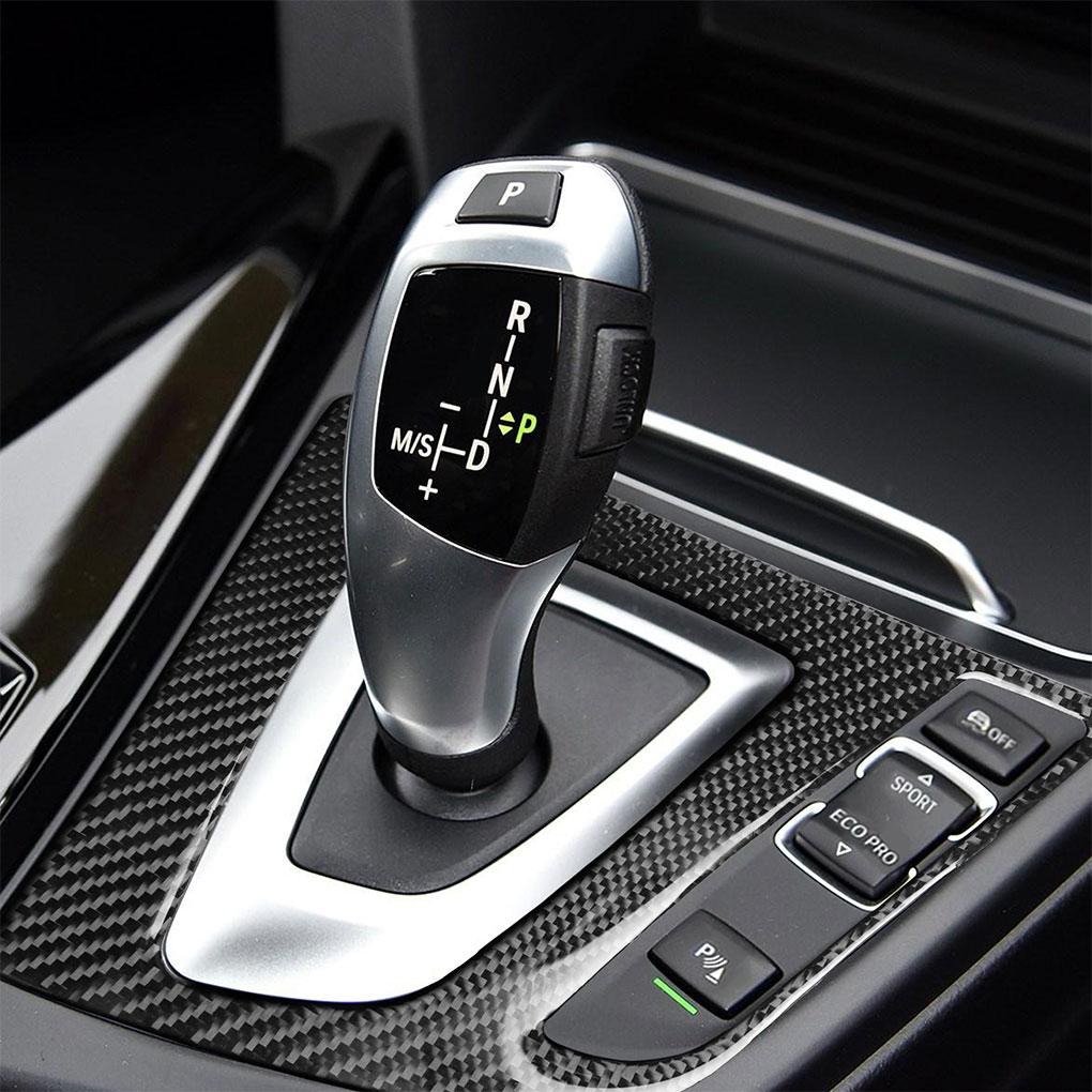 Carbon Fiber Gear Box Panel Cover Trims Easy To Install Stylish Decoration Beautiful Decoration As Shown
