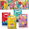 50PCS Creative Happy Birthday Gift Bag Multicolor Cartoon Cake Baloon Packaging Handbag Mixed Pattern Handhold Bag Party Favors