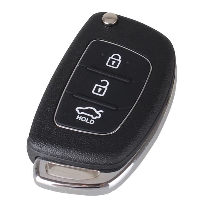 Key Shell for Hyundai Santa Fe Tucson I10 I20 I40 Ix20 Ix35 - 3 Buttons - Remote Key Fob Phonillico®