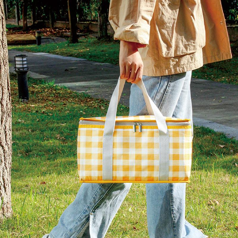 Picnic Bag Portable Thermal Insulated Cooler Box Large Outdoor Camping Lunch Bag Outdoor Waterproof Thickened Aluminum Film Box