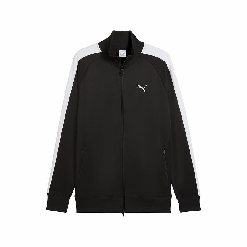 

Puma Logo Sports Leisure Knitted Jacket Men Jackets Black 631858-01 M
