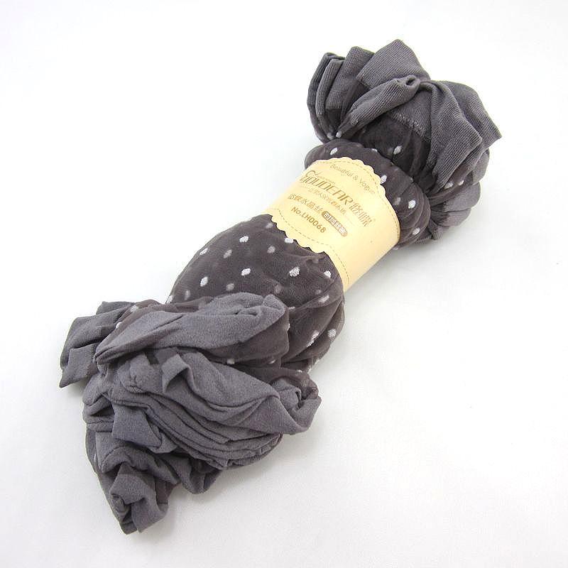 Breathable Summer Polka Dot Short Stockings - Thin Jacquard Design