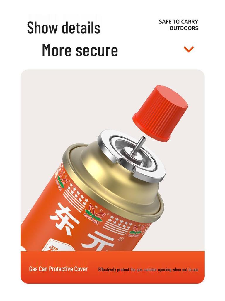 Explosion-Proof Portable Gas Stove with LPG Canister for Outdoor Use