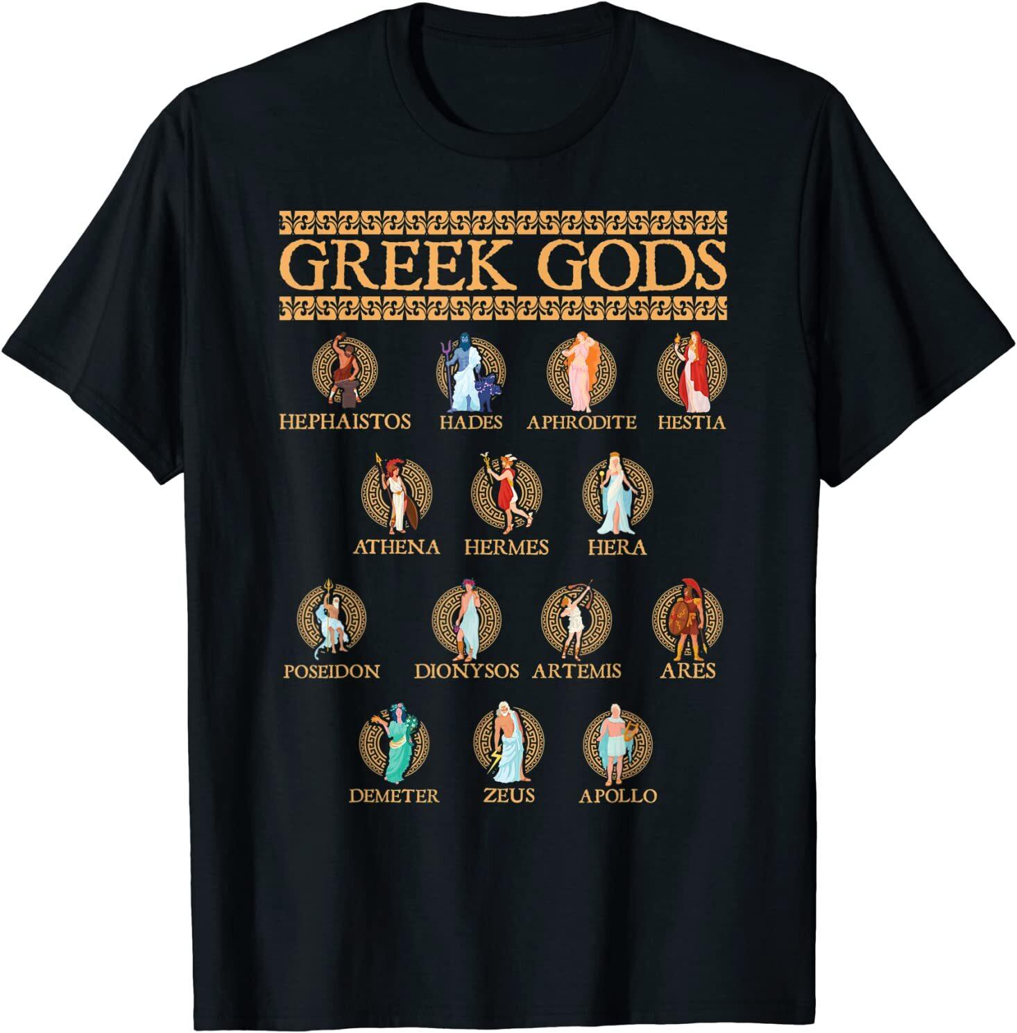 Greek Gods - Greek Mythology T-Shirt Size S-5XL S