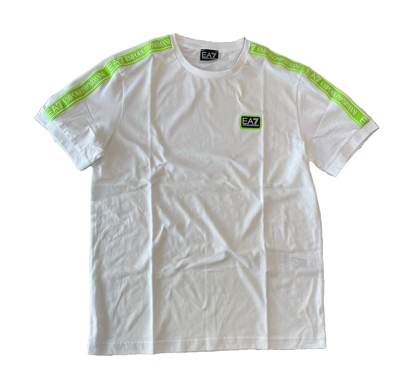 

Emporio Armani EA7 3LPT18 PJ02Z 1100 Men s Short Sleeve T-Shirt, White, Size M [Parallel Import]