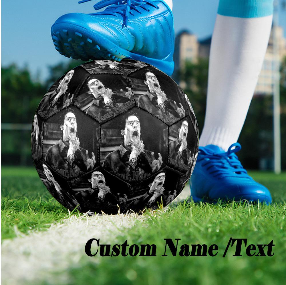 Custom Text Size 5 Soccer Ball, Standard Match Football For OutdoorEvil Dead Ash Williams