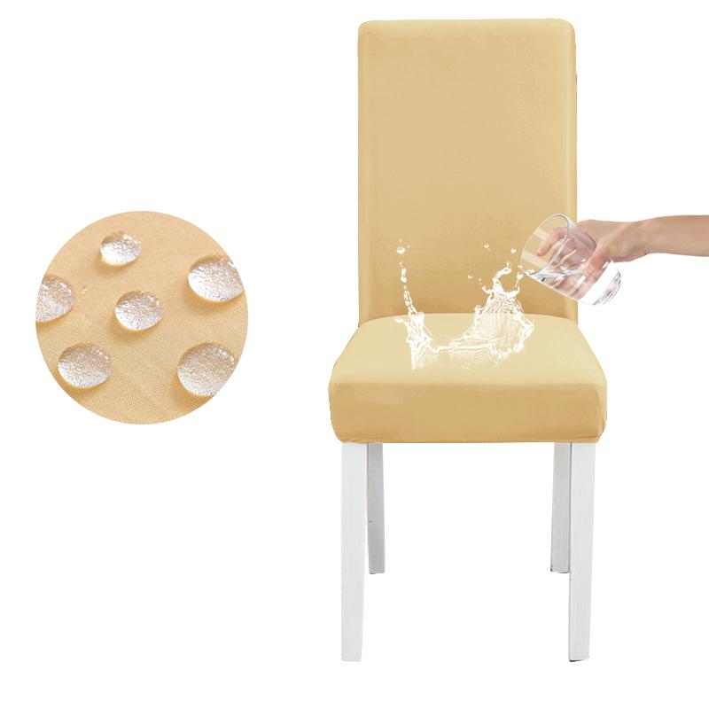 Waterproof Elastic Chair Cover for Dining Room Kitchen Wedding Hotel Banquet Restaurant Anti-dirty Seat Cover Housse De Chaise