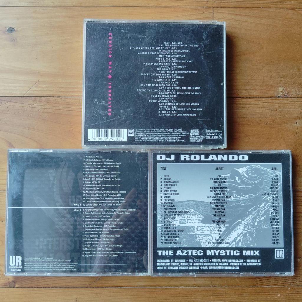 [USED] Derrick May Innovator & DJ Rolando 3 CDs