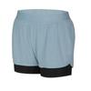 Adidas 2 In 1 Chill Shorts Color Block Breathable Comfortable Stylish Sports Shorts Women Shorts Blue DZ7879