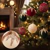 Holiday Tree Bauble Set of 6 with Patterned Finish, Hanging Style, 8 Cm Christmas Display Group for Indoor Room Use