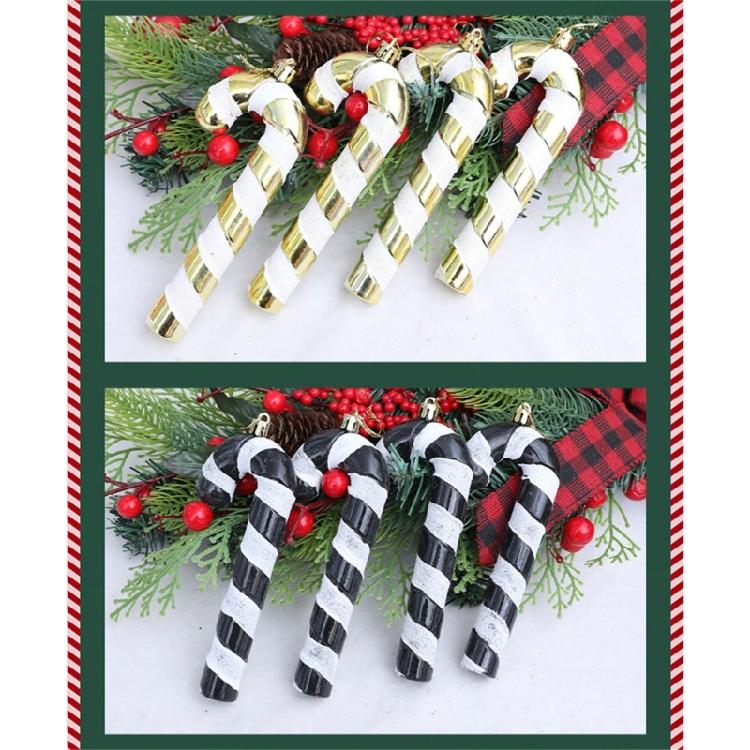 Decorative Accessories Candy Canes Ornament Durable Plastic Christmas Tree Decorations For Holiday Homes Party