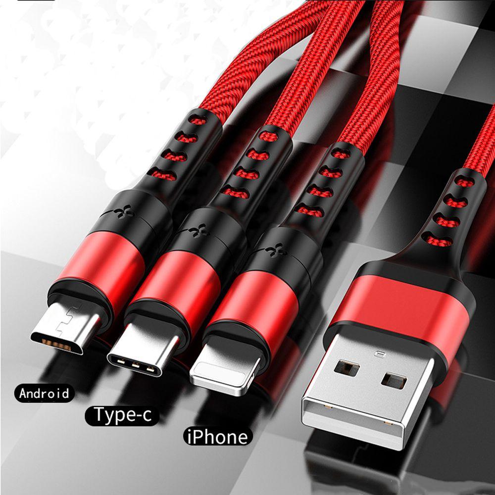 

Линии передачи данных Micro USB Powerbank зарядное устройство шнур передачи данных 3 в 1 USB кабель Провод для быстрой зарядки Зарядный кабель