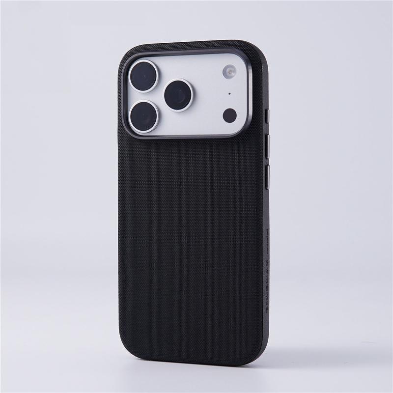 Geometric Woven Farbric Magnetic Case For iPhone 17pro max 17Pro 17 Alloy Lens Protection For Magsafe Wireless Charger Cover