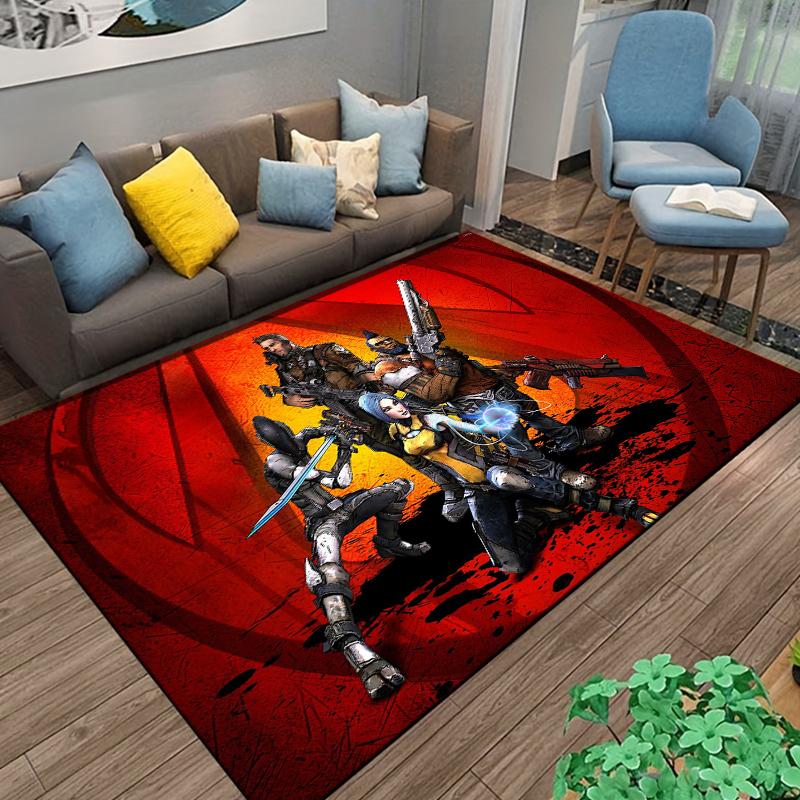 Borderlands-game Pattern Carpet Home Living Room Decoration Rug Bedroom Kitchen Bathroom Play Non-slip Floor Mat Hallway Balcony