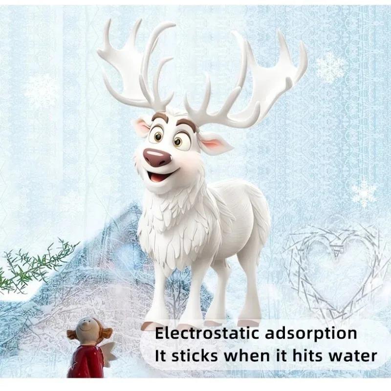 Self Adhesive PVC Christmas Window Sticker White Snowflake Holiday Decor for Home Office Shop Festive Seasonal Window Decoration