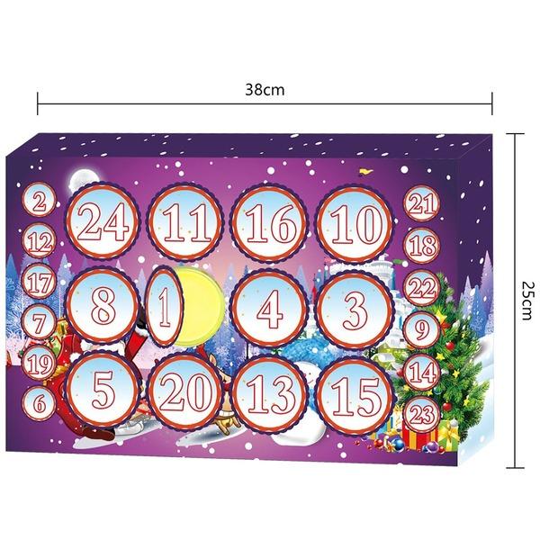 24pcs Advent Calendar 2020 Christmas Slime Different Countdown Calendar Toy Christmas Gift Squishy Toy Fluffy Slime Toys