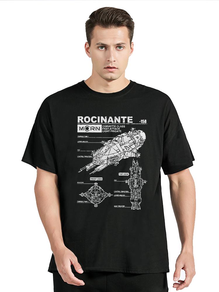 

Rocinante Specs The Expanse Men s Tops T Shirt Mcrn Fashion T-Shirt Harajuku Manga TShirt Cotton Clothing Oversized 3XL