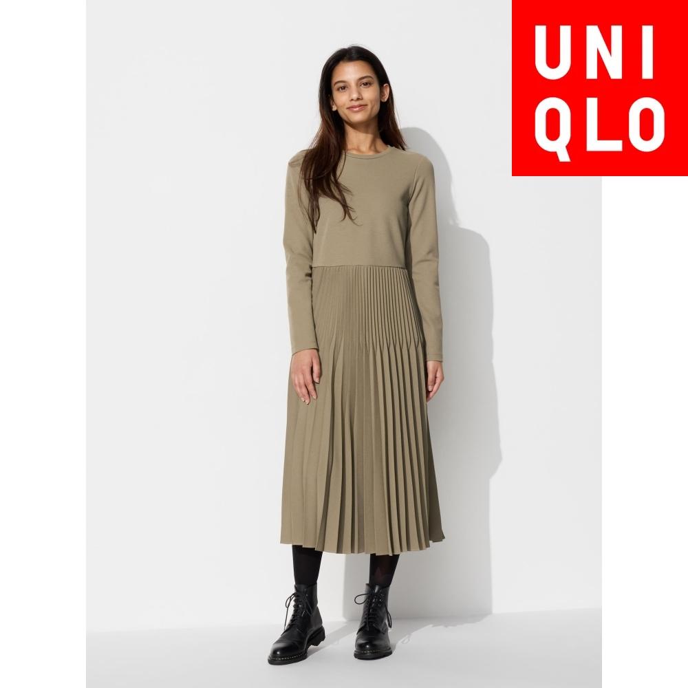 

Комбинированное платье Uniqlo Japan, короткая длина