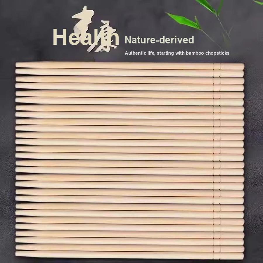 Disposable Chopsticks for Restaurants, Fast Food, Takeout, Hygiene Bowls, Affordable and Convenient Dining Utensils, Round Chopsticks