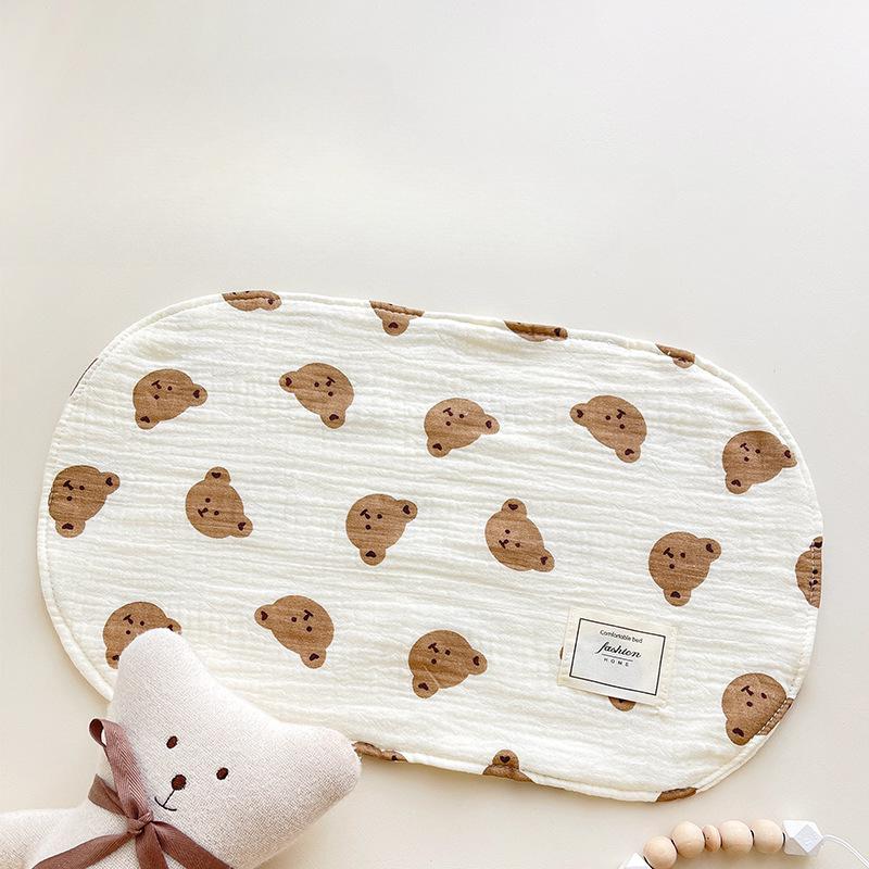 Anti Vomiting Milk Pillo Comfortable Cloud Pillow for Newborns Low Flat Pillow for Infants Eight Layer Gauze Pillow for Children