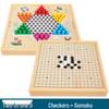 Multi-Board Game Set: Go-Moku, Checkers, Chinese Checkers, Chess, Animal Chess, Army Chess – Parent-Child Educational Toy