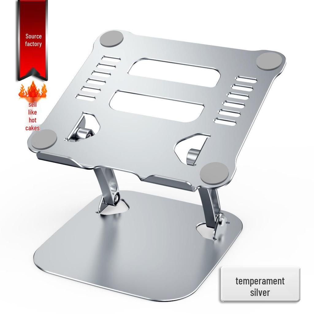 Aluminum Laptop Riser with Dual Fan Cooling