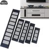 1Pcs Household Air Vent Grille Wall Ventilation Cover Wardrobe Parts 50/60/80mm*150-500mm Aluminum For Cupboard DIY Accessories