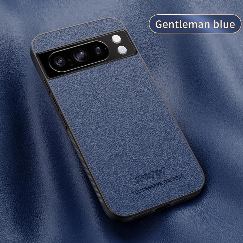 Leather Magsafe Case for Google Pixel 8 Pro Car Magnetic Holder Wireless Charging Silicone Hard Phone Cover GooglePixel8Pro