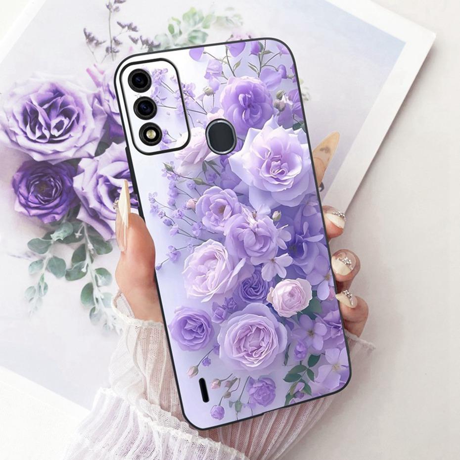Cute Printing Phone Case For ITEL A48 Soft Black Silicone TPU Cases For Itel A48 Covers Bumpers