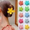 Korean Style New Flower Hairpin Back Spoon Matte Ponytail Shark Clip Fashion Hairpin New Headdress