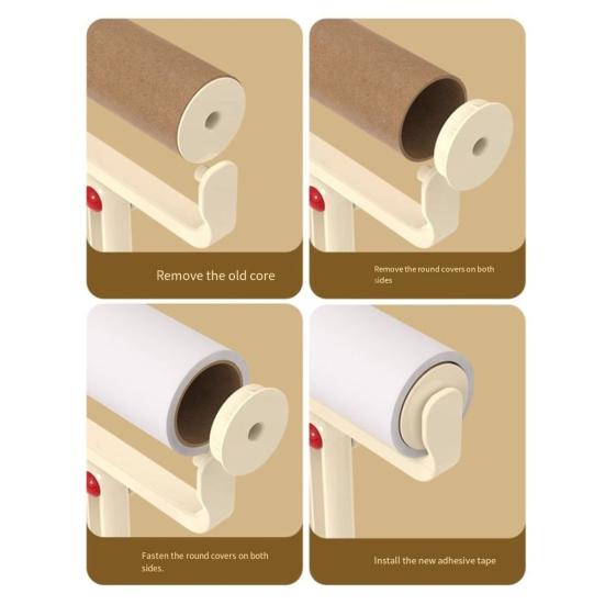 Lint Roller Ergonomic Non-Slip Foldable Handle Tear-off Sticky Sheets Reusable Lint Roller Cat Hair Remover Tool