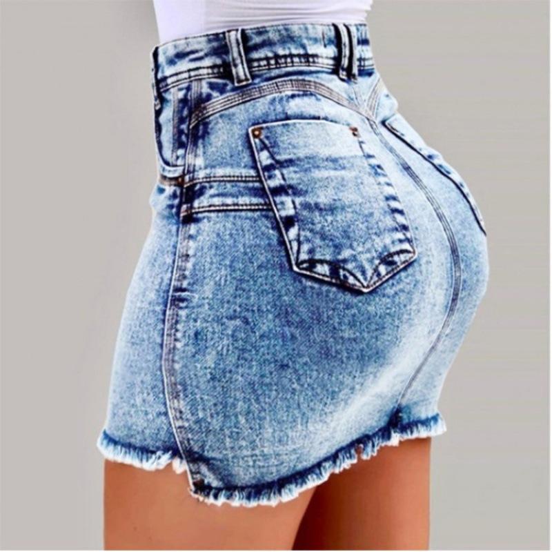 Ramidos Nuovi jeans corti estivi da donna Tasche femminili in denim Lavare minigonne in denim