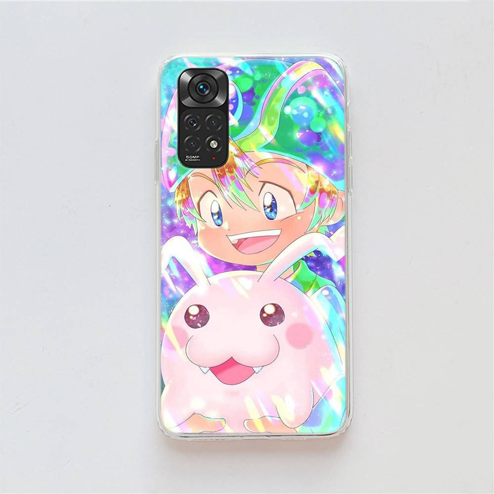 DT33 Digimon Case for Samsung A04 A14 A23 A34 A54 M23 M33 M52 M53 Realme 10 9 C30S C35 C55 VIVO Y02S Y21 Y33S Y51 X80 Pro Clear Cover