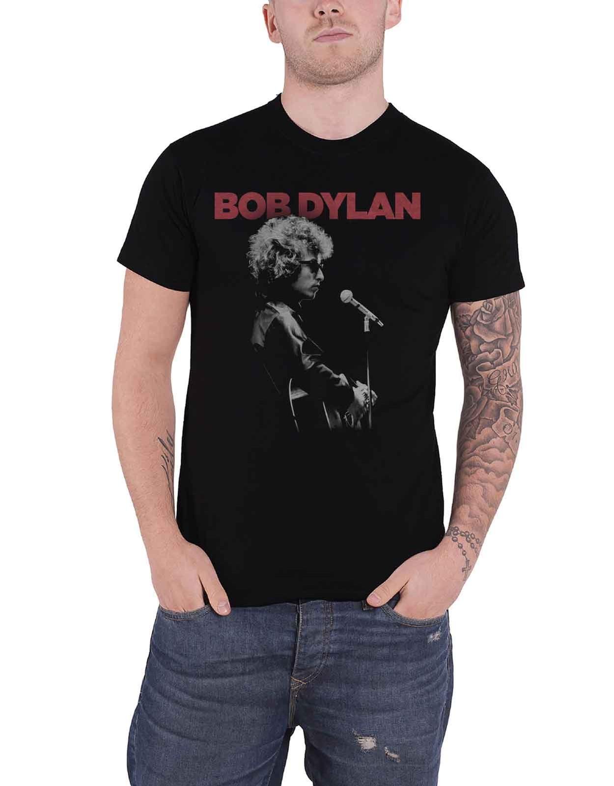 Bob Dylan T Shirt Sound Check Portrait Logo new Official Mens Black XXL