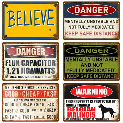 Vintage Tin Sign Home Decor Items Wall Decor Art Wall Mural Room Decoration Items Decor Men Retro Metal Sign Plate Bar Poster