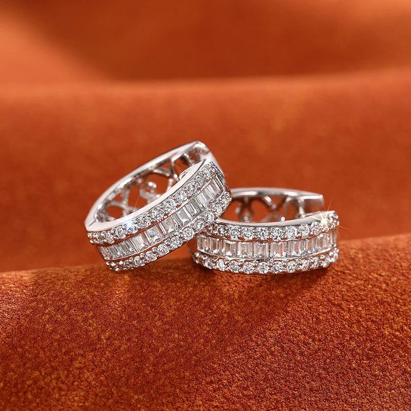 

Micro Inlaid Zircon Earrings for Women, High End, Personalized, Cool, Trendy, Exquisite, Fashionable, Daily Matching Accessories