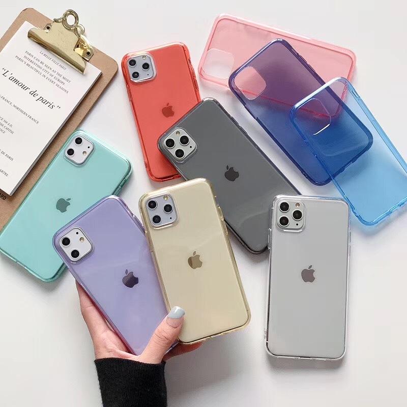 iPhone17 transparent color soft case Apple 17PROMAX mobile phone case transparent soft case Apple 14PRO suitable