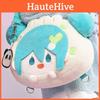 Meatball Miku Hatsune Head Cartoon Pattern Soft Plush Backpack Casual Travel