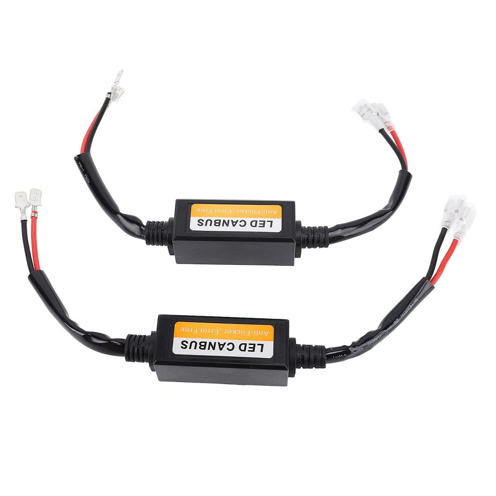 2Pcs LED Headlight Decoder 35W Water Resistant Anti Flickering Harness Warning Error Canbus Decoder 