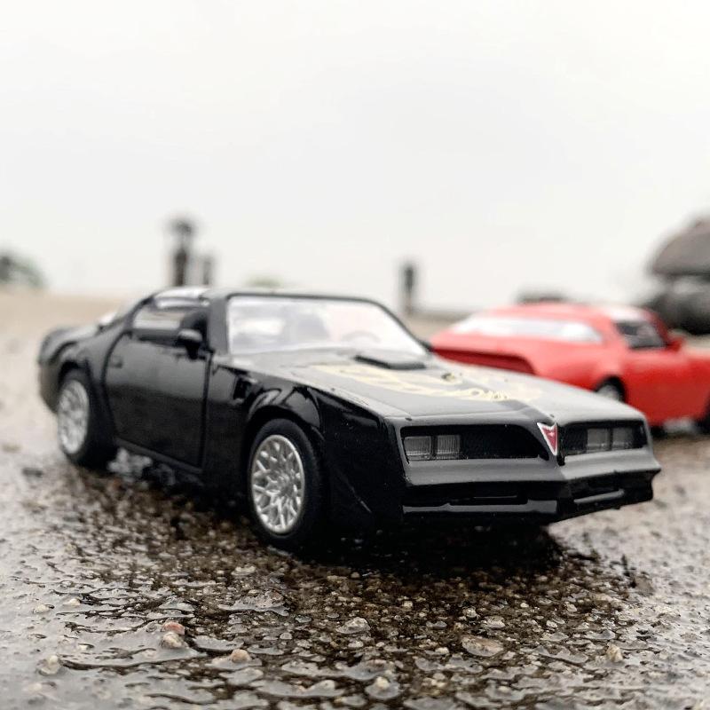 ABBE1 1/36 Pontiac Firebird Metallauto-Modell Spielzeug für Jungen Legierung Druckguss Rückzieh-Modellauto Sammlungsfahrzeug für Kindergeschenke Erwachsenenspielzeug
