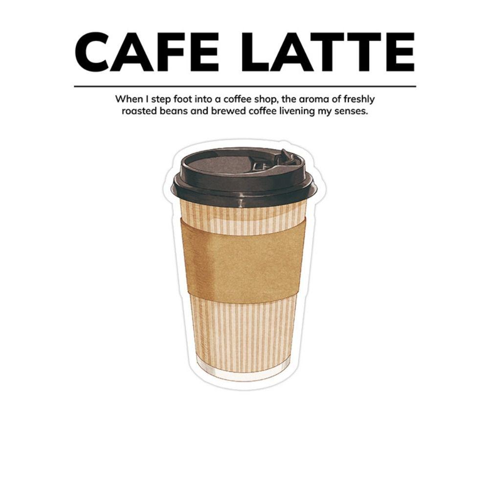 30 Sheets School Stationery Sticky Notes Bread Coffee Series Memo Note New Memo Pad  Office Coffee