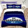 SC Paderborn 07 Pattern Bedding uilt Set uilt Cover Pillowcase Home Decoration Birthday Gift (1 * duvet cover + 2 * pillowcase without core)