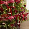 Burgundy Bow Handmade Velvet Bow Double-Layer Bow Velvet Christmas Hanging Ornament For Party Decor Holiday Decor Christmas Tree