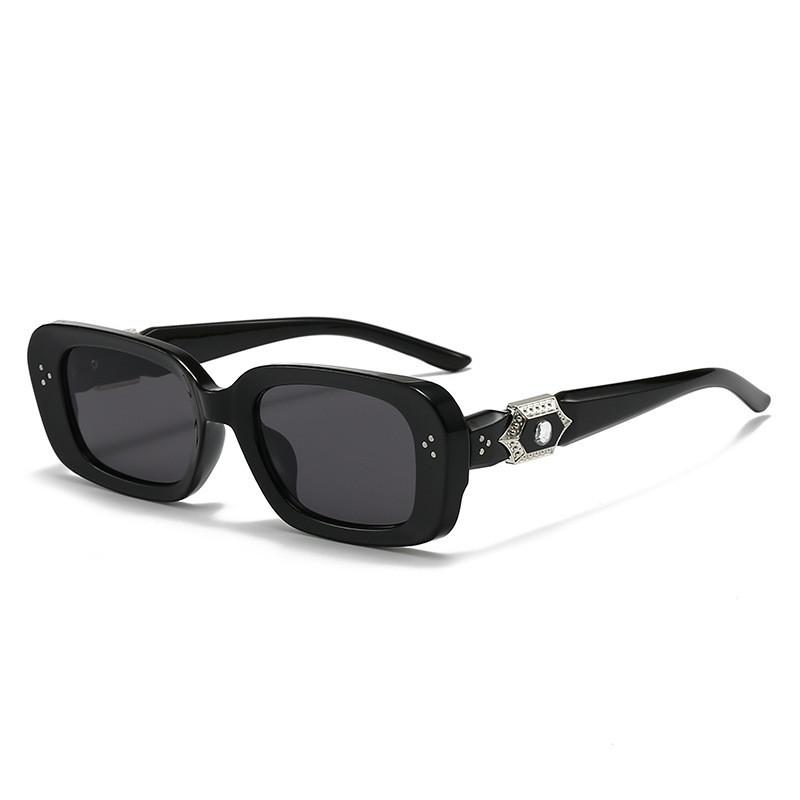 

Geometric Square Sunglasses With Uv400 Protection For Outdoor Activities And Fashion Enthusiasts BlackFrameGrayLens