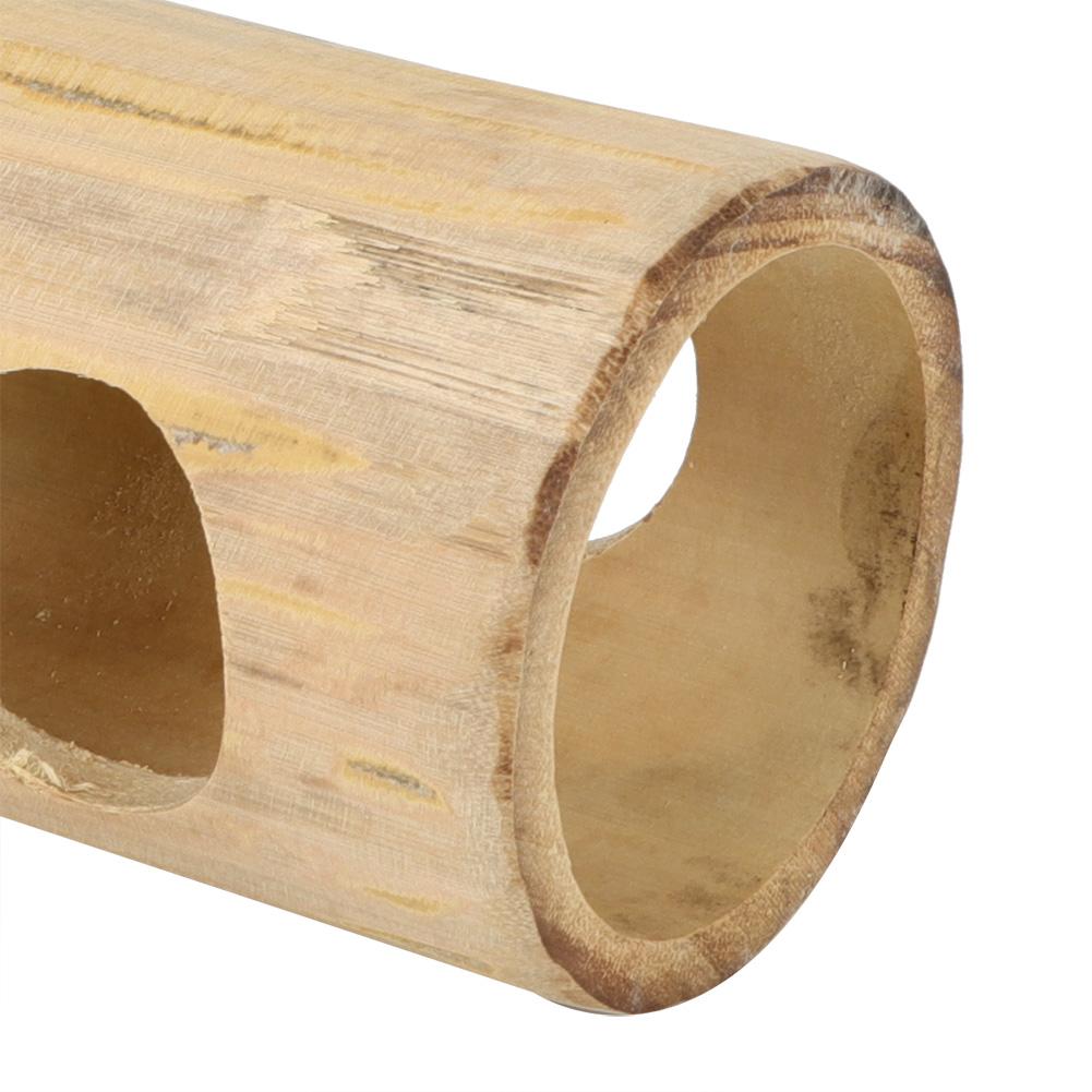 Haustier Hamster Bambus Tunnel Röhrenform Spielzeug zum Spielen Zähneknirschen(L)
