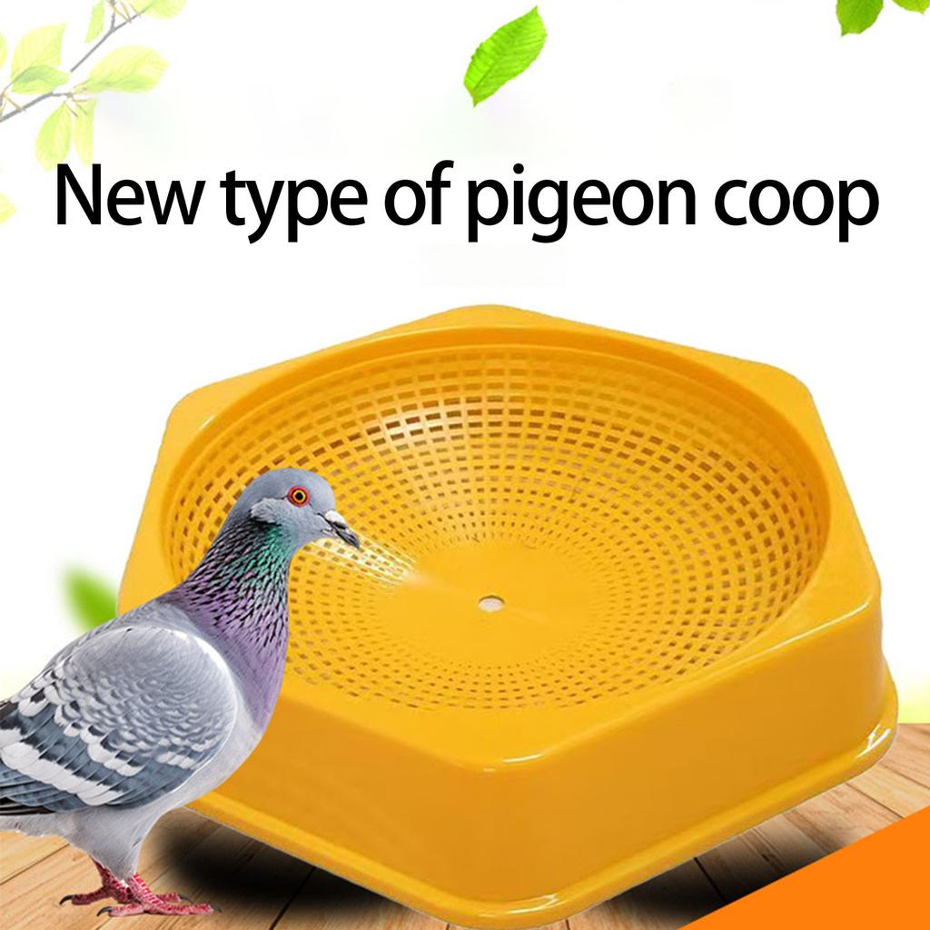 Hexagonal Pigeon Nest House With Spacious Design Durable Plastic Material For Outdoor Bird Shelter Easy Assembly Cleaning