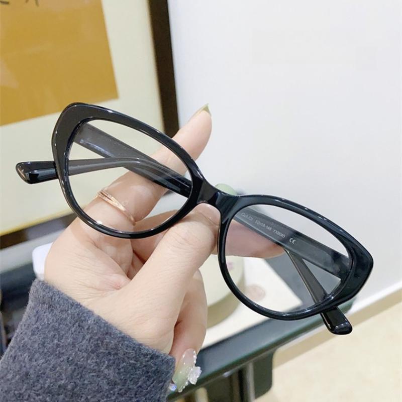 

New Retro Cat-Eye Anti Blue Light Prescription Glasses Ultra-Lightweight Comfort High-Definition Customised Eyewear Unisex Single Version&1.56&Anti Blue Ray